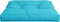 vidaXL - Palletkussen - 70x70x12 - cm - stof - turquoise