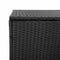 vidaXL - Tuinbox - 110x50x58 - cm - poly - rattan - zwart