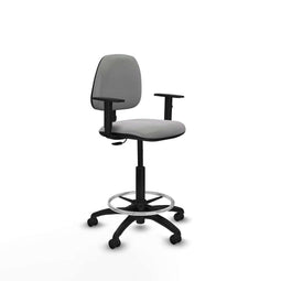 Piqueras y Crespo B1D01RP - Bureaustoel - Hoogteverstelbaar met armleuning - Lichtgrijs