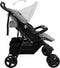 vidaXL - Tweelingkinderwagen - staal - taupe