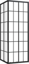vidaXL - Douchecabine - 70x70x180 - cm - mat - ESG - zwart