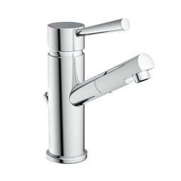 SCHÜTTE Cornwall Wastafelkraan - Mengkraan - Draaibare Mousseur - met Waste - Chroom