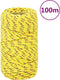 vidaXL - Boottouw - 2 - mm - 100 - m - polypropyleen - geel