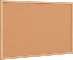 vidaXL - Kurkbord - met - massief - grenenhouten - frame - 60x40 - cm