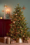 House of Seasons Kerstboomrok - L50 x B30 x H26 cm - Gehamerd metaal - Goud