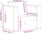 vidaXL - Tuinbank - 79x60x62 - cm - geïmpregneerd - grenenhout