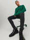 JACK&JONES JJITOM JJORIGINAL AM 809 NOOS - Heren Jeans - Skinny fit met stretch - Zwart - Maat 28 X L32