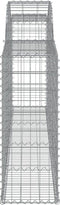 vidaXL - Schanskorven - 5 - st - gewelfd - 300x30x80/100 - cm - gegalvaniseerd - ijzer