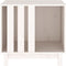 vidaXL - Hondenhok - 60x45x57 - cm - massief - grenenhout - wit
