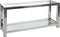 J-Line console Roestvrij - staal/glas - zilver