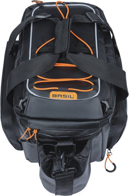 Basil Miles XL Pro Tarpaulin trunkbag - Waterdicht - 9-36L - zwart oranje