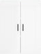 vidaXL - Wandkast - 69,5x34x90 - cm - bewerkt - hout - hoogglans - wit