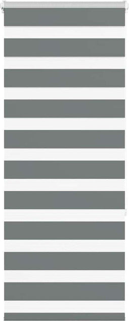 vidaXL - Zebra - rolgordijn - 55x150 - cm - stofbreedte - 50,9 - cm - donkergrijs