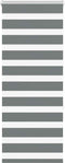 vidaXL - Zebra - rolgordijn - 55x150 - cm - stofbreedte - 50,9 - cm - donkergrijs