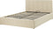 DREUX - Bed met opbergruimte - Beige - 140 x 200 cm - Polyester