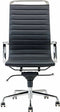 Feel Home - Hoge design bureaustoel - Echt leer - Zwart