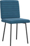 vidaXL - Eetkamerstoelen - 2 - st - fluweel - blauw