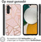 iMoshion Hoesje Siliconen Geschikt voor Samsung Galaxy A34 (5G) - iMoshion Design hoesje - Roze / Pink Graphic