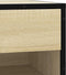 vidaXL - Schoenenbank - 60x40x53,5 - cm - bewerkt - hout - en - metaal - sonoma - eiken