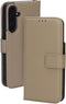 Mobiparts Leather - 2 in 1 Wallet Case - Uitneembare backcover - Taupe (2024)