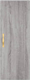 vidaXL - Hangkast - 34,5x34x90 - cm - grijs - sonoma - eikenkleurig
