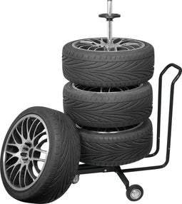 Carpoint Wielstandaard met hoes aluminium zwart