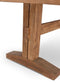 DTP Home Dining table Borgo rectangular,78x250x100 cm, 8 cm top with split, recycled teakwood