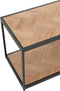 J-Line salontafel Zigzag Rechthoek - hout/metaal - naturel/zwart