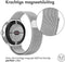 imoshion Milanees magnetisch bandje - Geschikt voor Google Pixel Watch / Watch 2 / Watch 3 (41 mm) - Zilver