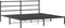 vidaXL - Bedframe - met - hoofdbord - metaal - zwart - 193x203 - cm
