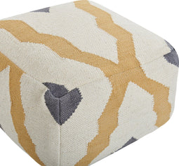 ZEUGMA - Poef - Lichtbeige - Wol