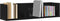 vidaXL - CD - Wandrek - Zwart - Eiken - 75x18x18 - cm - Behandeld - Hout
