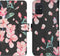 iMoshion Hoesje Geschikt voor Samsung Galaxy A71 Hoesje Met Pasjeshouder - iMoshion Design Softcase Bookcase - Zwart / Roze / Blossom Watercolor Black