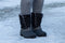 Winter-grip Frosty II - Snowboots - Waterdicht - Teddy Voering - Zwart/Grijs - maat 40/41