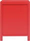 vidaXL - Nachtkastje - 38x28x52 - cm - paulowniahout - rood