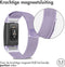 iMoshion Bandje Geschikt voor Fitbit Charge 2 Maat S - iMoshion Milanees magnetische band - Paars