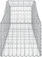 vidaXL - Schanskorven - 3 - st - gewelfd - 200x50x40/60 - cm - gegalvaniseerd - ijzer
