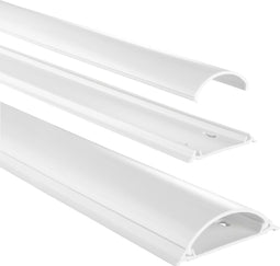 Hama Kabelgoot, zelfklevend, halfrond, 100 x 7 x 2,1 cm, PVC, wit