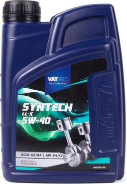 VATOIL Hoogwaardige semi-synthetische motorolie - 5W-40 - 1 liter - vermindert brandstofverbruik