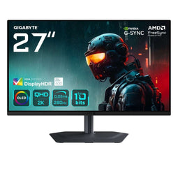 GIGABYTE MO27Q2A - Computer Monitor - 27" 2560 x 1440 Quad HD QD-OLED - Zwart