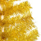 vidaXL - Kunstkerstboom - met - verlichting - en - kerstballen - 240 - cm - PET - goud