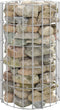 vidaXL - Gabion - paal - rond - Ø100x50 - cm - gegalvaniseerd - staal