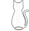 Balvi Silhouette Draadvaas - Kat