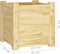 vidaXL - Plantenbak - 31x31x31 - cm - massief - grenenhout