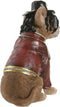 Home ESPRIT - Decoratieve figuren - Hond - Bruin Gouden Kastanjebruin