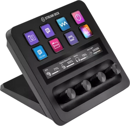 Elgato Stream Deck+ - Macro toetsenbord - 8x LCD-toetsen en draaiknoppen - Zwart
