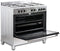 Everglades EVCK9011 - Gasfornuis - RVS - 90CM - 96 Liter - 6 Ovenstanden - Wokbrander - Timer - 5 Jaar Garantie