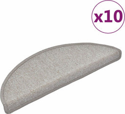 vidaXL - Trapmatten - 10 - st - 65x24x4 - cm - taupe