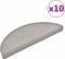 vidaXL - Trapmatten - 10 - st - 65x24x4 - cm - taupe