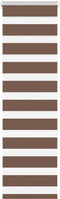 vidaXL - Zebra - rolgordijn - 40x150 - cm - stofbreedte - 35,9 - cm - polyester - bruin